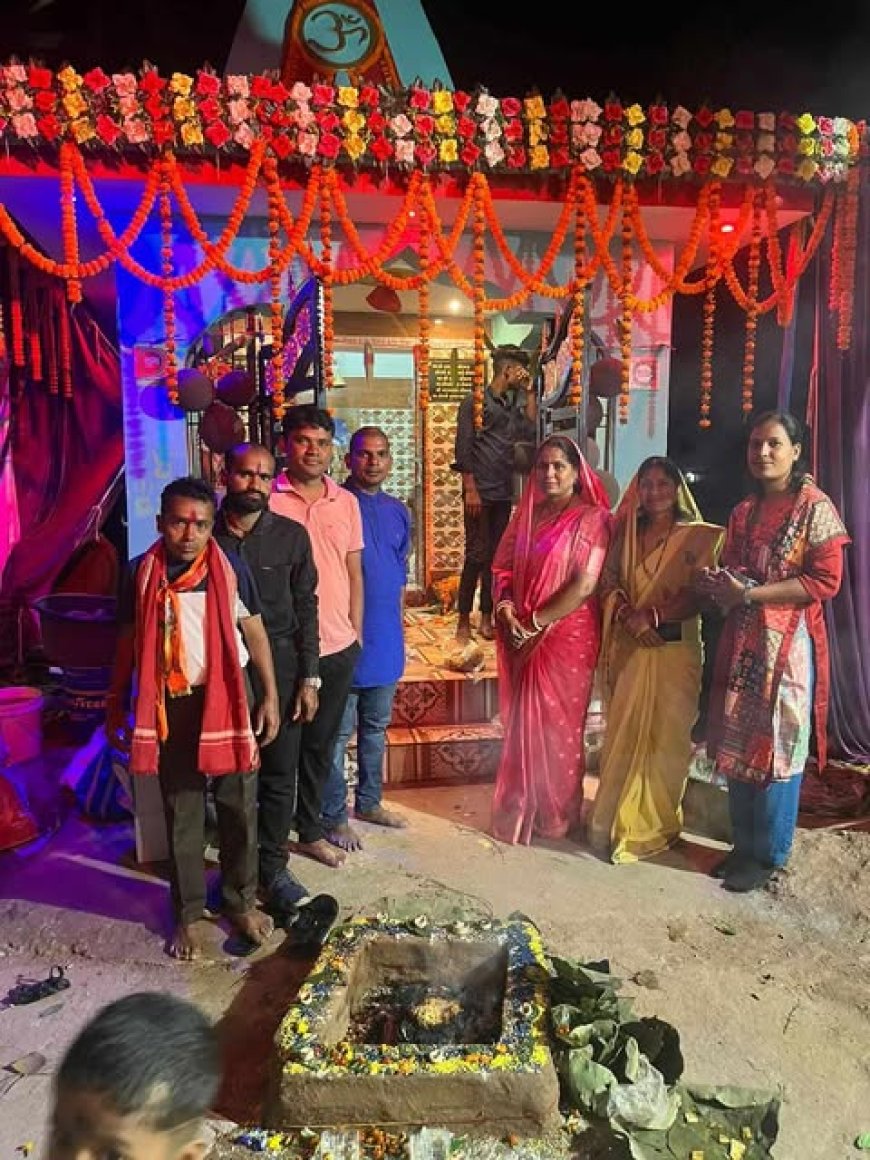 बिलासपुर - घुटकू मे हुआ शिवलिंग प्राण प्रतिष्ठा,  ॐ नमः शिवाय मंत्र का हुआ गुंजायमान