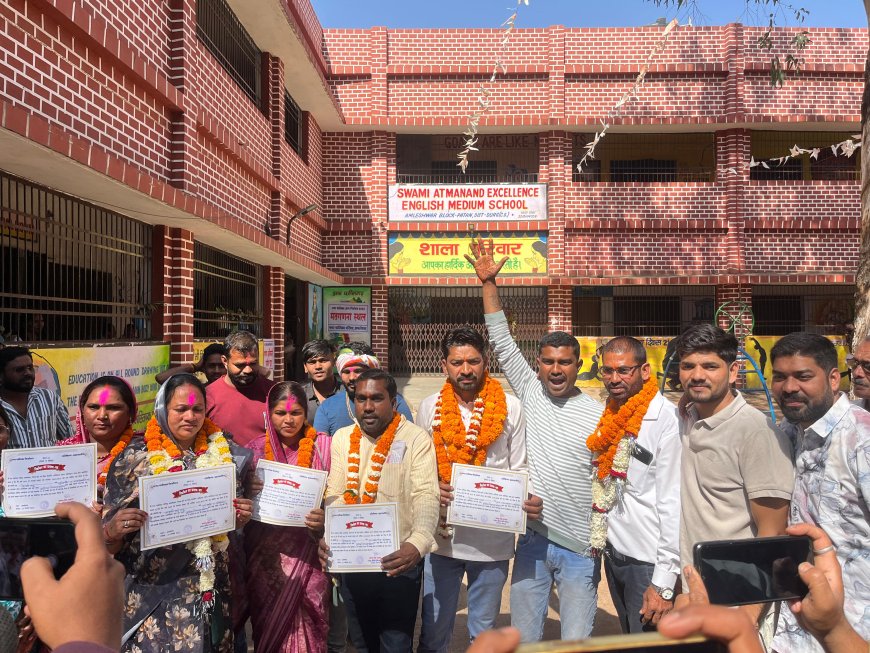 नगर पालिका क्षेत्र अमलेशवर डीह से काँग्रेस से तीन पार्षद प्रत्याशी विजयी घोषित