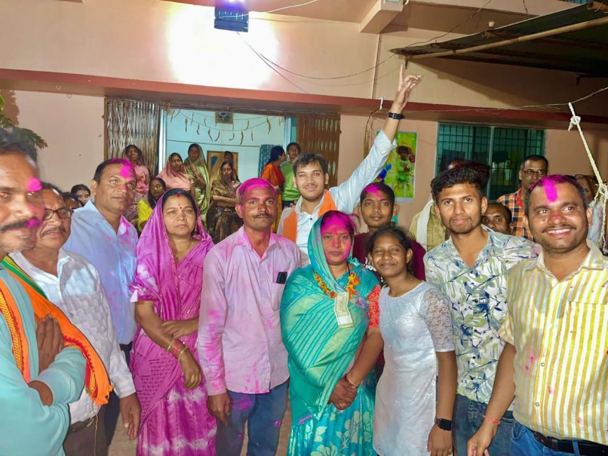 घुघवा क ,की सरपंच बनी शैलेंद्री ढाल  सिंह साहू गांव वालों का  मानी आभार