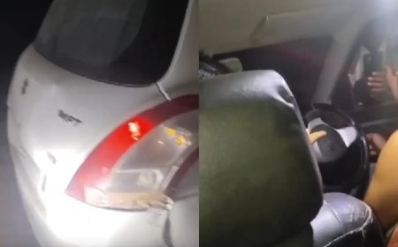 महिला के साथ कार में आपत्तिजनक स्थिति में नजर आया पुलिस कांस्टेबल, महकमे में मच गया हड़कंप