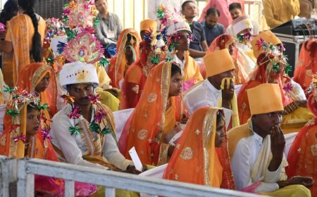 जुड़े रिश्ते और संवरे भविष्य : नवविवाहितों को मिला आशीर्वाद