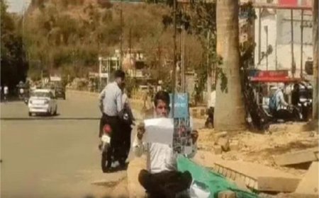 पत्नी के खिलाफ सड़कों पर उतर आया, पुलिस से न्याय की गुहार