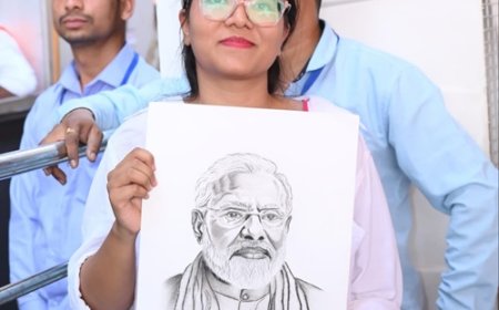 प्रधानमंत्री नरेंद्र मोदी के संबोधन के दौरान एक ऐसा मानवीय और भावनात्मक पल आया, जिसे सभा में उपस्थित प्रत्येक व्यक्ति ने देखा  और दिल से सराहा