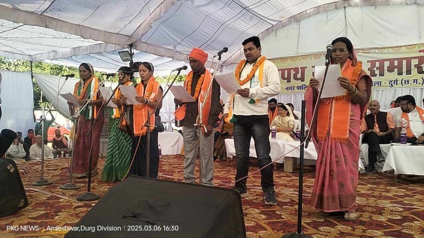 अब अमलेश्वर में दयानंद सरकार, बोले सभी 18 पार्षदों के बीच सामंजस्य  बिठाकर अमलेश्वर का विकास  करेंगे