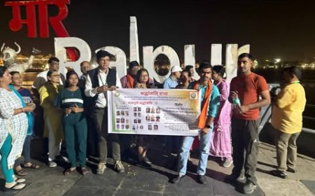 पहलगाम, काश्मीर में हुए आतंकी हमले में 26 पर्यटकों की निर्मम हत्या के विरोध में नमो नमो संगठन छत्तीसगढ़ द्वारा श्रद्धांजलि कार्यक्रम का आयोजन