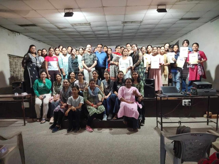 गुरुकुल महिला महाविद्यालय कालीबाड़ी रायपुर द्वारा 6 दिवसीय कौशल विकास पाठ्यक्रम (स्किल डेवलपमेंट कोर्स) का समापन