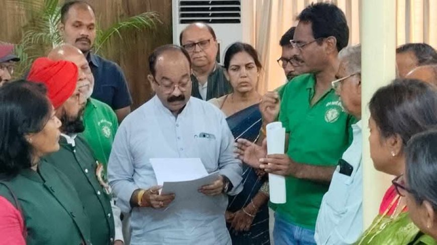 गजराज बांध को बचाने के लिए ग्रीन आर्मी टीम ने की उपमुख्यमंत्री  अरुण साव से मुलाकात