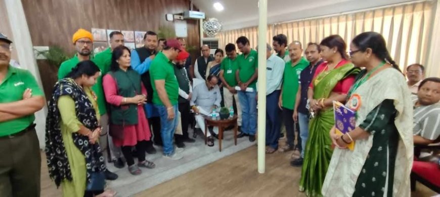 गजराज बांध को बचाने के लिए ग्रीन आर्मी टीम ने की उपमुख्यमंत्री  अरुण साव से मुलाकात