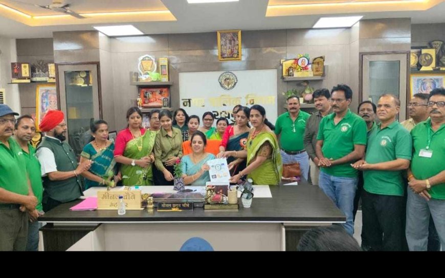 जल एवं तालाब संरक्षण हेतु ग्रीनआर्मी ने महापौर व सभापति से की सार्थक भेंट,सौंपा ज्ञापन