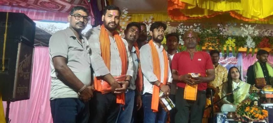 भागवताचार्य नारायणी सूता देवी नगपुरा दुर्ग की श्री मद भागवत कथा कुम्हारी में जारी