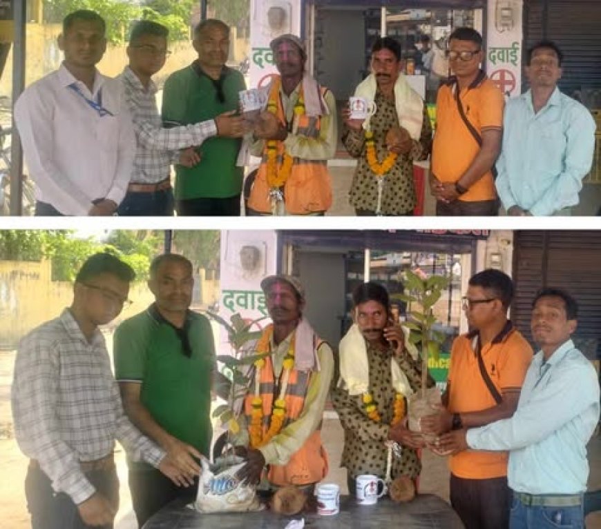 प्रेस क्लब अमलेश्वर  ने किया श्रमिक दिवस पर सफाई कर्मचारियों का सम्मान पंचायत समय से ही पालिका में कर रहे हैं काम