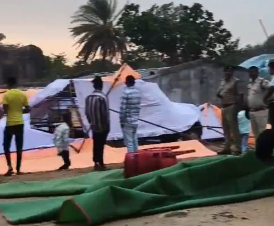 तेज आंधी ने रोका डिप्टी सीएम शर्मा का कार्यक्रम
