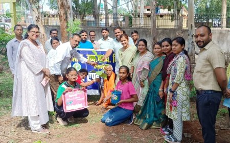 सेजश अमलेश्वर में  विश्व पर्यावरण दिवस पर किया गया पौधारोपण