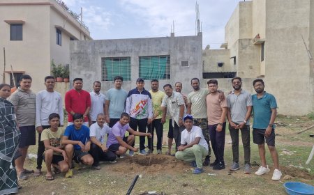 विश्व पर्यावरण दिवस के अवसर पर   इको क्लब समिति द्वारा किये गये पौधारोपण