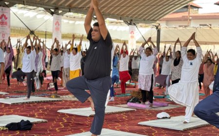 योग के घोष से गूंजा मां दंतेश्वरी का पवित्र प्रांगण