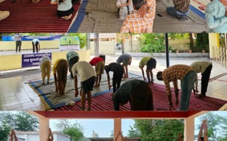 अंतर्राष्ट्रीय योग दिवस पर रायपुर के विभिन्न स्थानों में कार्यक्रम का आयोजन
