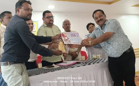 वक्ता मंच ने सक्ती के जुझारू पत्रकार कृष्ण कन्हैया गोयल को सम्मानित किया