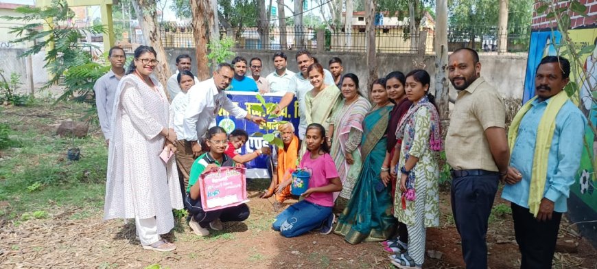 सेजश अमलेश्वर में  विश्व पर्यावरण दिवस पर किया गया पौधारोपण