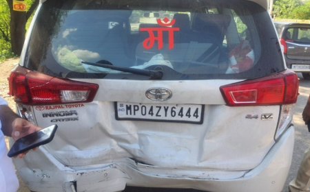 विधायक की गाड़ी को बोलेरो ने मारी टक्कर, ड्राइवर हिरासत में