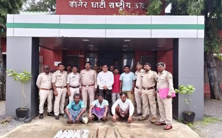 कांगेर घाटी में हिरण का शिकार, तीन आरोपी गिरफ्तार