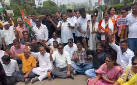 चैतन्य बघेल की गिरफ्तारी पर ईडी के विरोध में आज प्रदेशव्यापी आर्थिक नाकेबंदी, चक्काजाम कर रोक दी गई मालवाहकों की आवाजाही