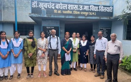 बढ़व संगवारी ( BS ) द्वारा डॉक्टर खूबचंद बघेल हायर सेकेंडरी स्कूल सिलयारी में करियर काउंसिल