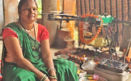 हरेली तिहार में बालोद की ड्रोन दीदियों में दिखी आधुनिकता की झलक
