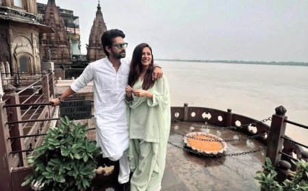 श्रावण सोमवार पर काशी पहुंचे रवि-सरगुन, फैंस को दी झलक