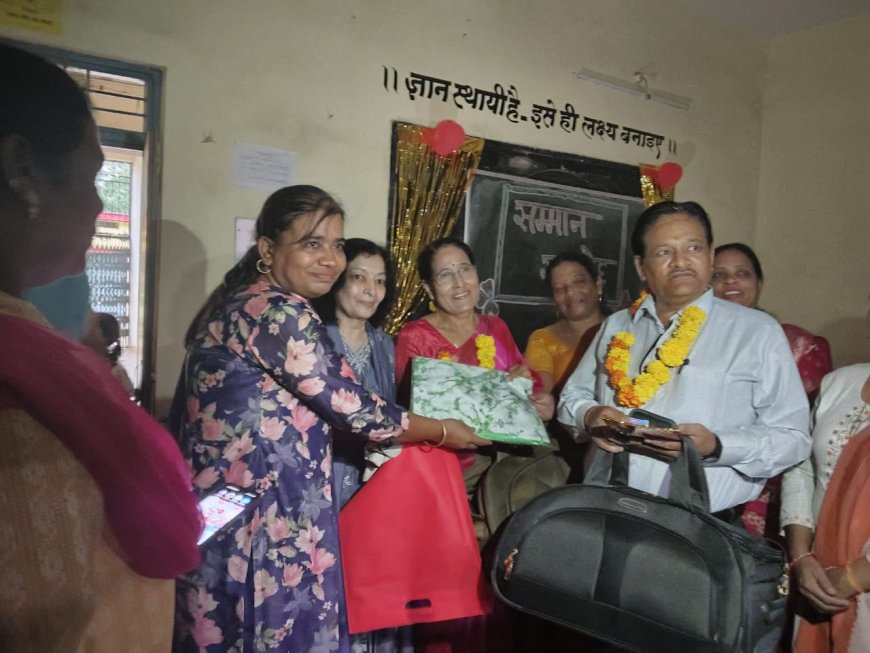 शासकीय उच्चतर माध्यमिक विद्यालय चांदमारी रायगढ़ में हुआ उद्घाटन सह सम्मान कार्यक्रम