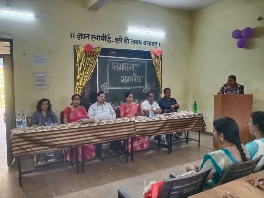 शासकीय उच्चतर माध्यमिक विद्यालय चांदमारी रायगढ़ में हुआ उद्घाटन सह सम्मान कार्यक्रम