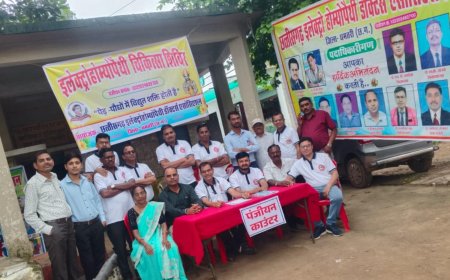 ग्राम - सिलौटी (कोर्रा) में एक दिवसीय इलेक्ट्रोहोम्योपैथी चिकित्सा शिविर