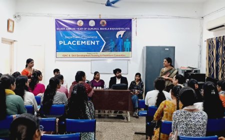गुरुकुल महिला महाविद्यालय, कालीबाड़ी रोड,रायपुर में प्लेसमेंट कार्यक्रम संपन्न