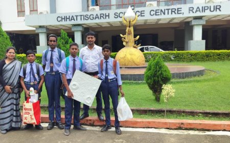 साहसिक पहल* : सेजस अमलेश्वर के छात्रों ने राष्ट्रीय अंतरिक्ष दिवस पर दिखाई प्रतिभा