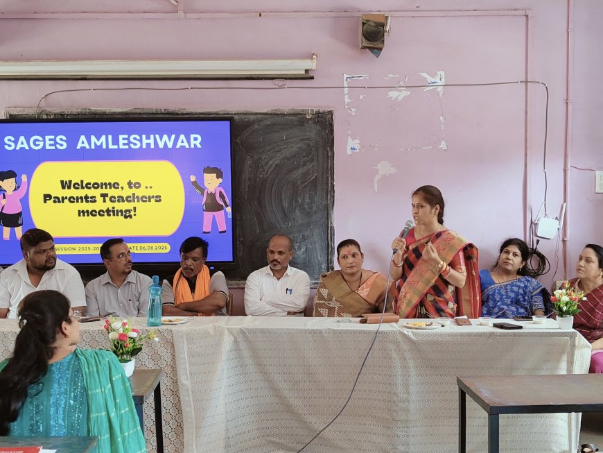 सेजेश अमलेश्वर में हुआ मेगा पीटीएम का आयोजन ,पालक व जनप्रतिनिधि हुये शामिल