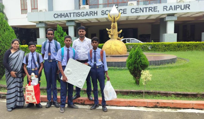 साहसिक पहल* : सेजस अमलेश्वर के छात्रों ने राष्ट्रीय अंतरिक्ष दिवस पर दिखाई प्रतिभा