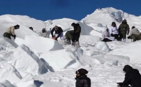 सियाचिन ग्लेशियर पर हिमस्खलन: तीन जवान शहीद, बचाव अभियान जारी