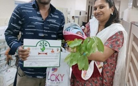 नवजात शिशुओं के नाम पर फलदार पौधों का वितरण