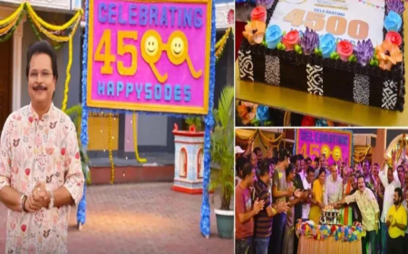 तारक मेहता का उल्टा चश्मा के 4500 एपिसोड हुए पूरे, असित कुमार मोदी ने टीम के साथ किया सेलिब्रेशन …