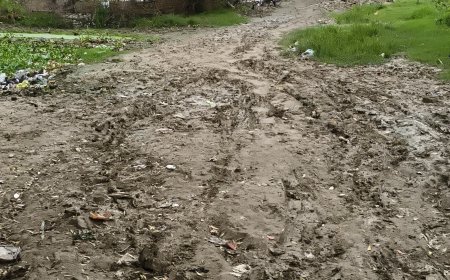 मुरादनगर बुड्ढा खेड़ा नानाखेड़ा सोम की हालत खराब, बच्चे स्कूल नहीं जा पा रहे हैं