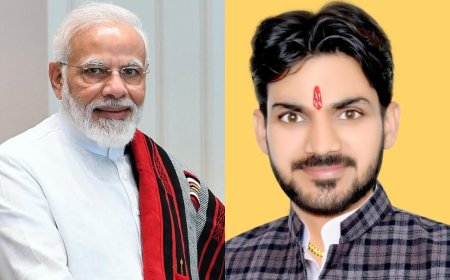 प्रहलाद नगरी जन कल्याण समिति अध्यक्ष शिवम द्विवेदी ने पीएम मोदी को दी जन्मदिन की बधाई