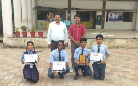 राष्ट्रीय आविष्कार अभियान क्विज प्रतियोगिता में स्वामी आत्मानंद विद्यालय, अमलेश्वर का शानदार प्रदर्शन