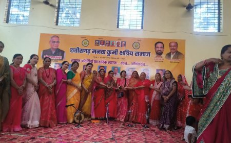 मनवा महिला कुर्मी समाज. द्वारा  जसगीत झांकी एवं मिलन समारोह