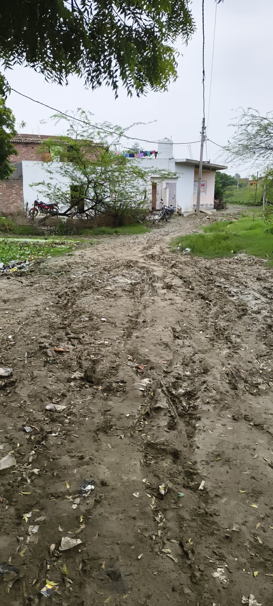 मुरादनगर बुड्ढा खेड़ा नानाखेड़ा सोम की हालत खराब, बच्चे स्कूल नहीं जा पा रहे हैं