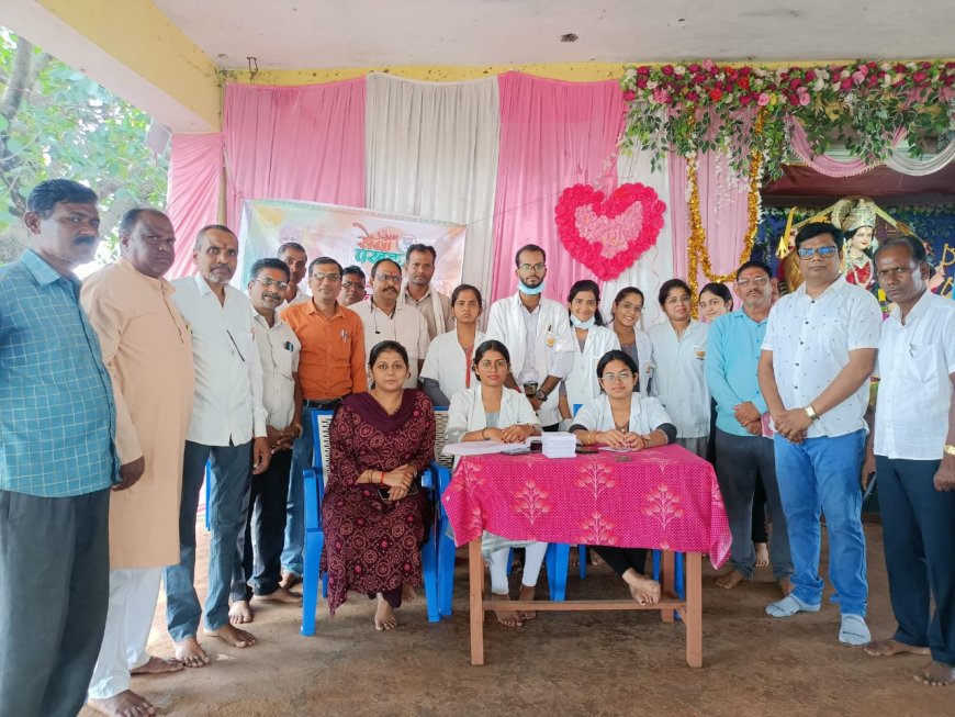 सेवा पखवाड़ा सप्ताह में ग्राम पंचायत तेलीगुंडरा में निःशुल्क दंत चिकित्सा शिविर का हुआ  आयोजन