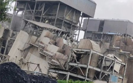 बालको प्लांट में बड़ा हादसा 20 साल पुरानी चिमनी गिरी