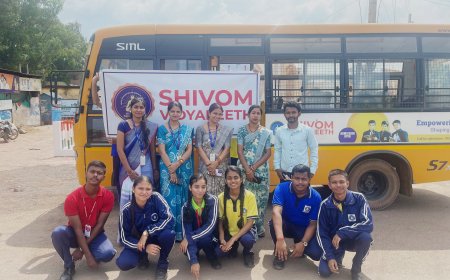 शिवोम विद्यापीठ के विद्यार्थी ने निकाला शिवोम शंखनाद