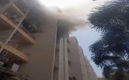 नया रायपुर में आग से लाखों का सामान राख, ब्लॉक के अग्निशमन उपकरण रहे निष्क्रिय