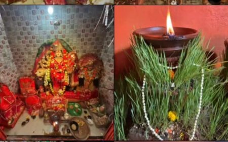 सोनकर पारा माता सत्ती चौरा से ज्योत जंवारा विसर्जन यात्रा - अनूठी प्राचीन परंपरा