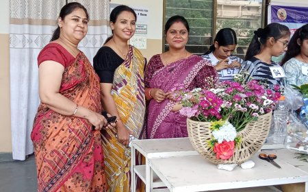 पुष्प सज्जा में दिखा सृजन का रंग - रजत जयंती वर्ष पर भव्य आयोजन