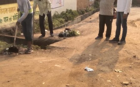 नगर पालिका कर्मचारियों को वार्डो में सफाई हेतु दिये आवश्यक निर्देश , पार्षद डोमन यादव